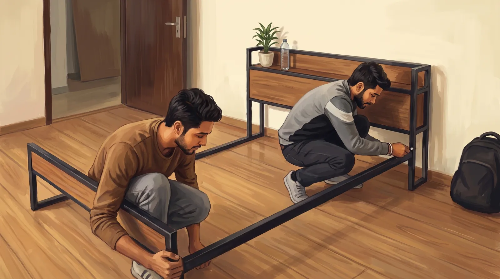 Nov 18 · first, our bed. bolt by bolt.