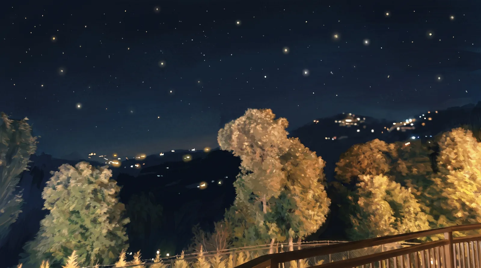 a sky full of stars above us
